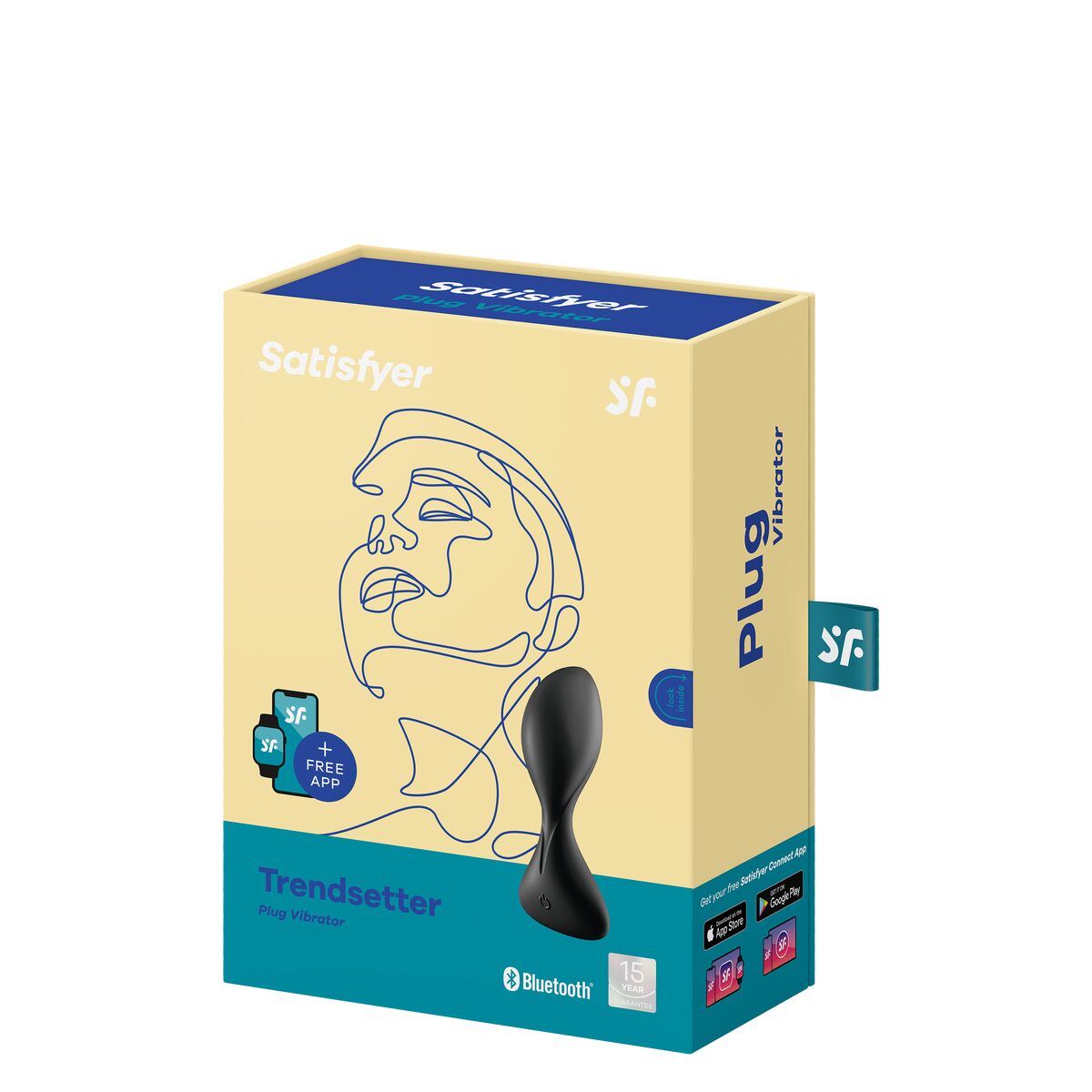 Satisfyer Plug Trendsetter anal plug packaging on a white background