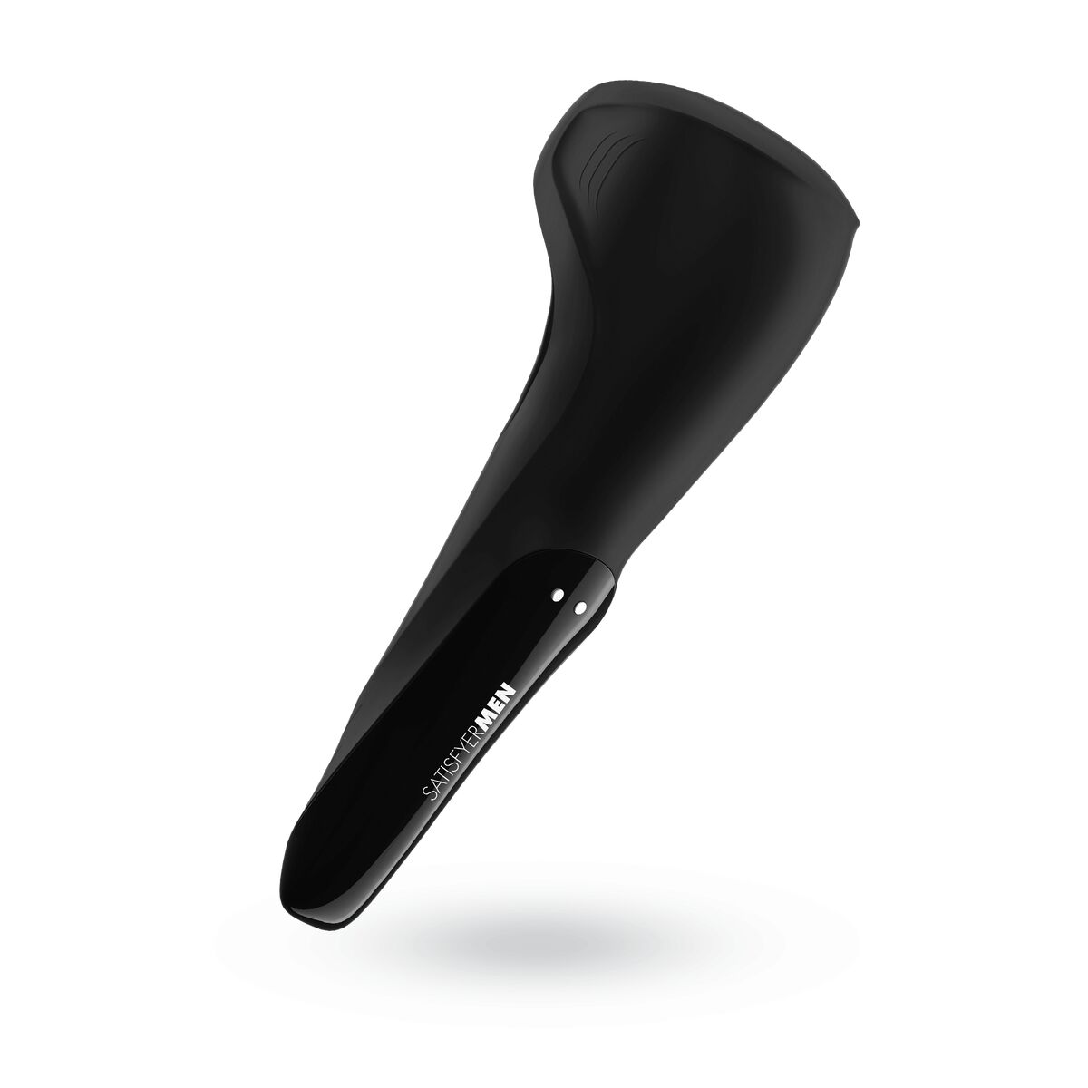 Black satisfier men wand male masturbator vibrator on a white background