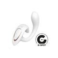 white Satisfyer G for Goddess rabbit vibrator for G-spot and clitoral stimulation