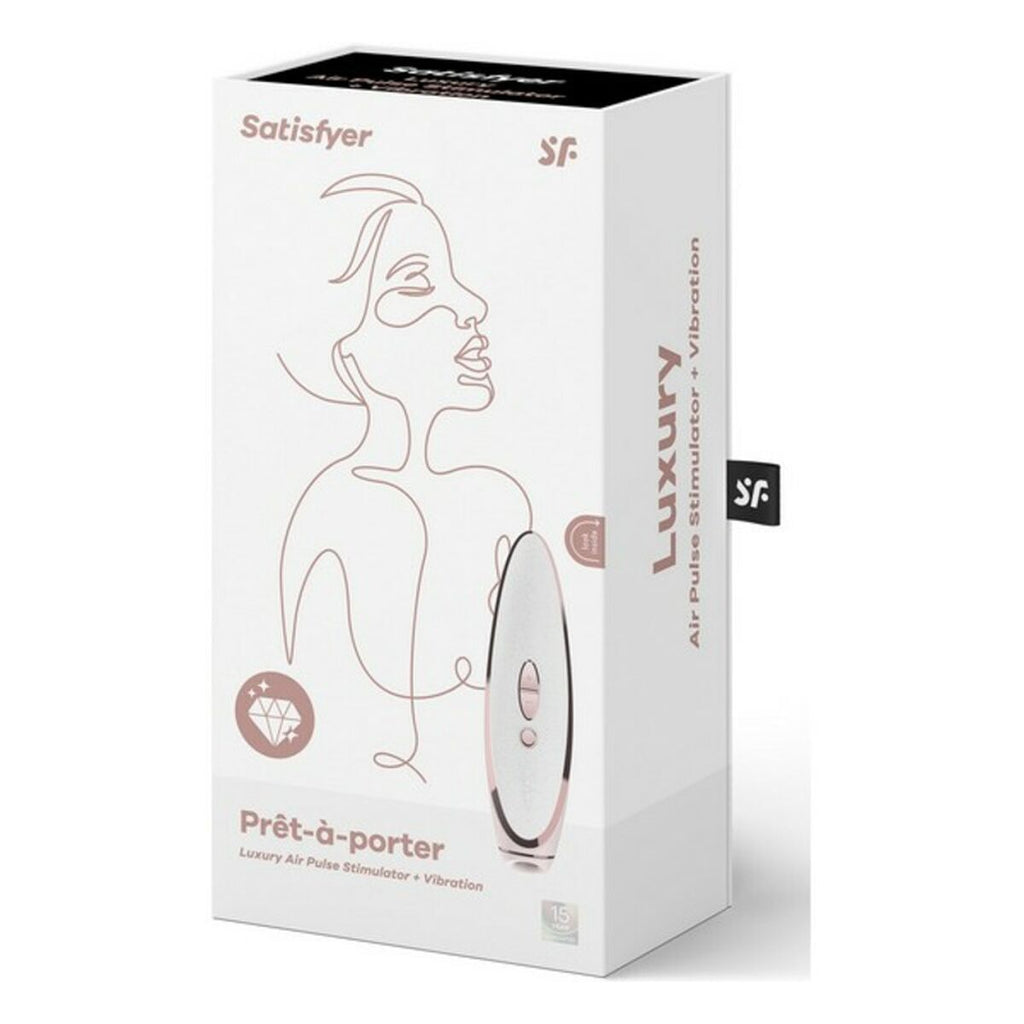 Satisfyer luxury air pulse stimulator packaging on a white background