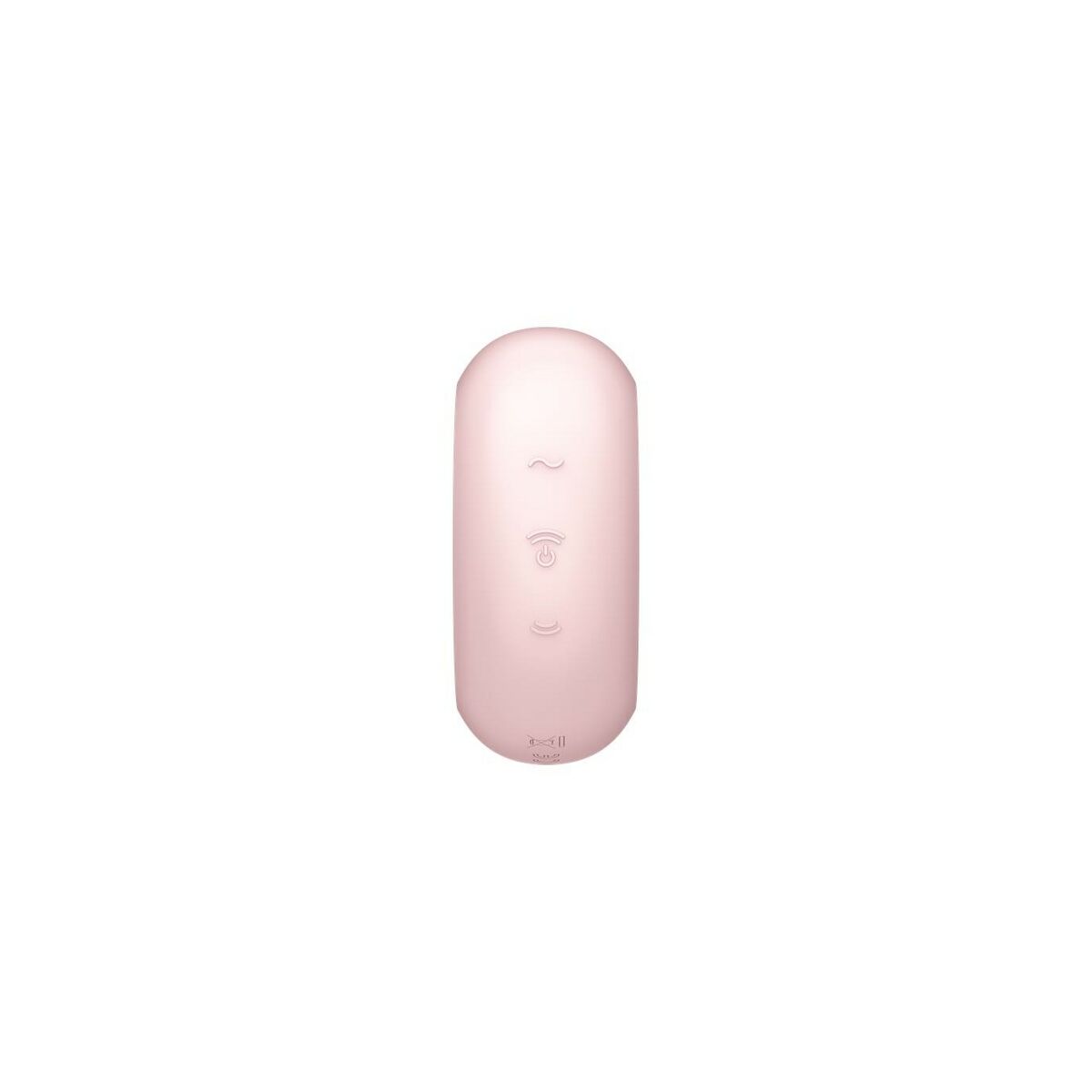 Pink sexual wellness device on a white background