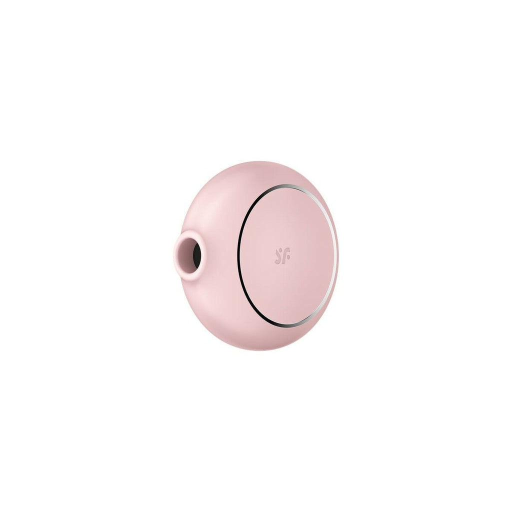 pink cylindrical Satisfyer Pro To Go 3 air pulse stimulator on a white background
