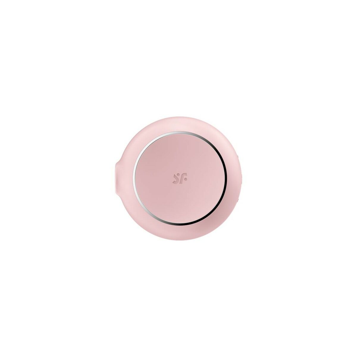 Pink cylindrical Satisfyer Pro To Go 3 air suction clitoral vibrator on a white background