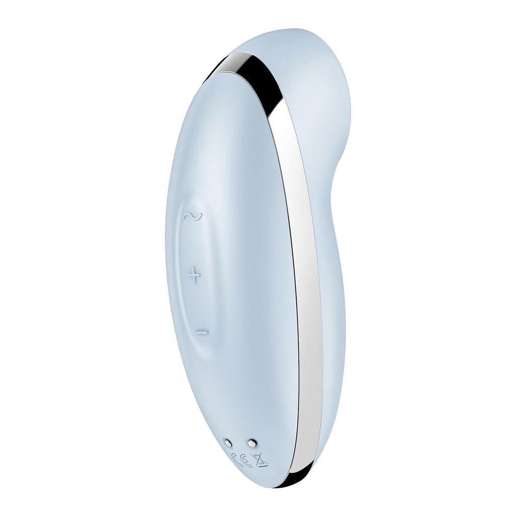 Satisfyer Tap & Climax 2 clitoral vibrator for women with tapping function on a white background
