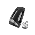 Black male masturbator device with control buttons on a white background