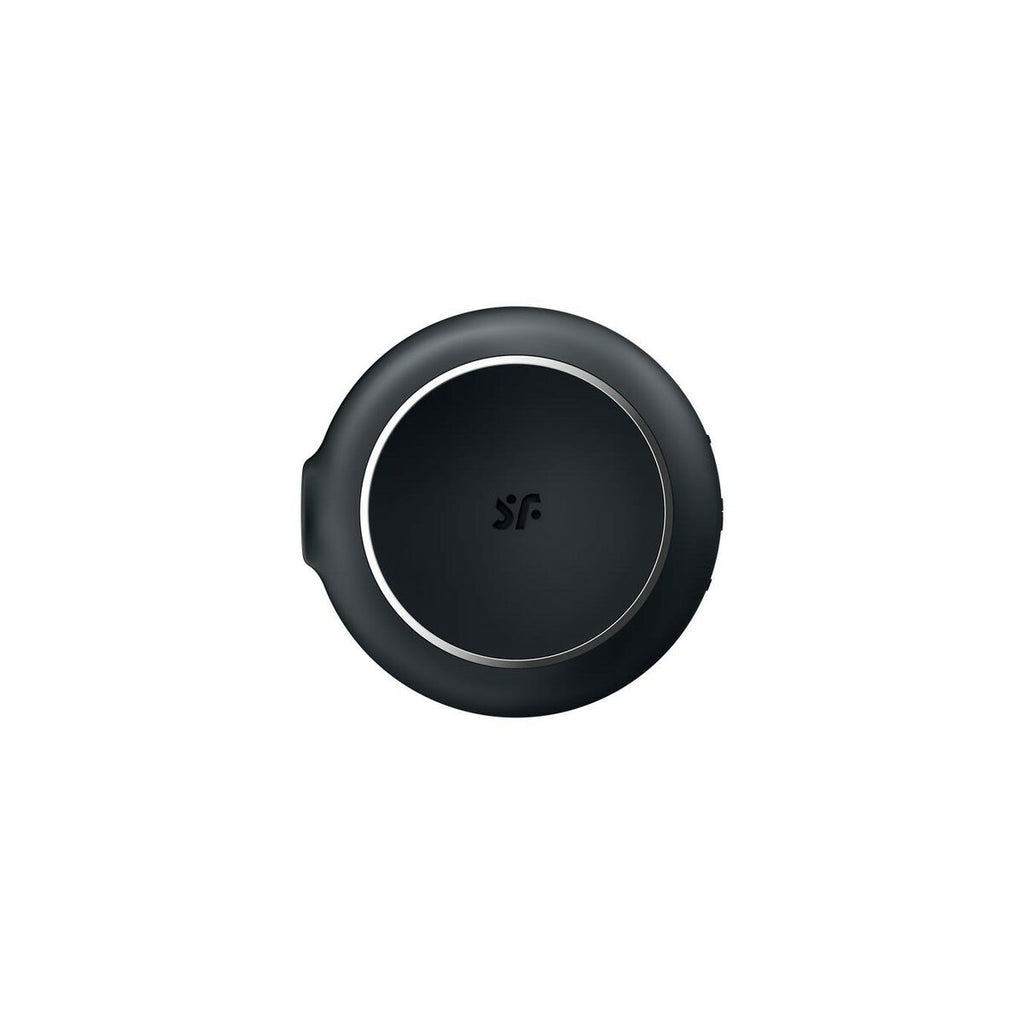 black round Satisfyer Pro To Go 3 compact air pulse vibrator on a white background