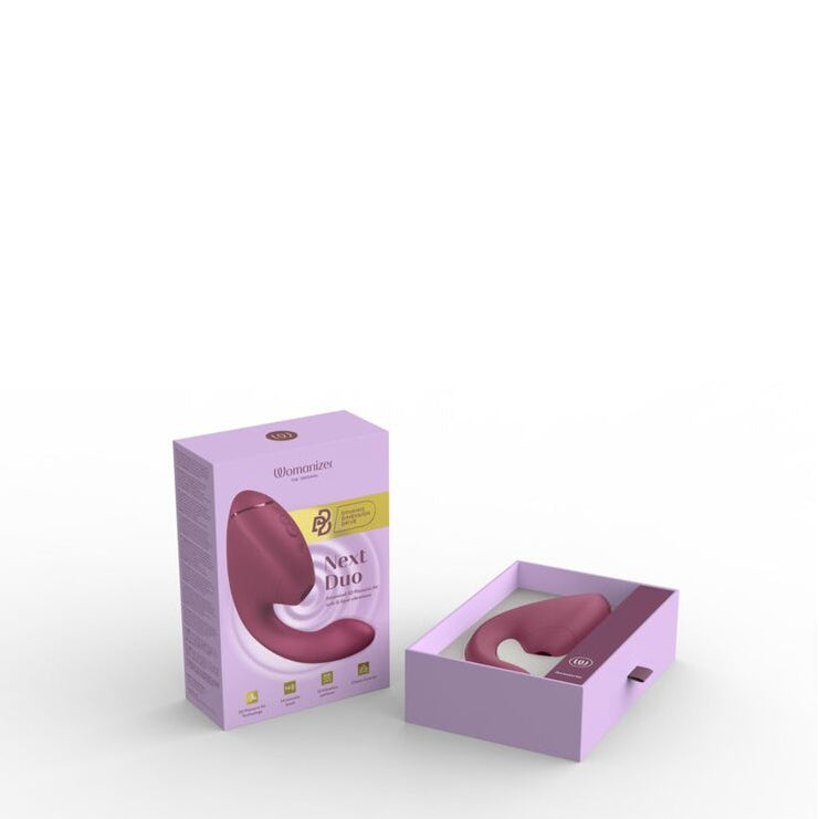 packaging of womanizer next duo erotic product on a white background