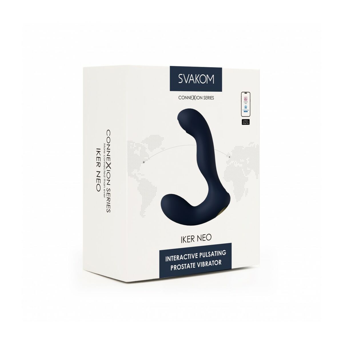 Svakom Iker Neo prostate vibrator packaging on a white background