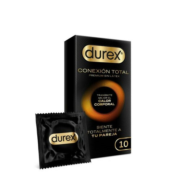 Durex condom total connection packaging on a white background