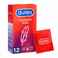 Durex Feel Thin - Contacto Totla packaging with a red condom packet on a white background