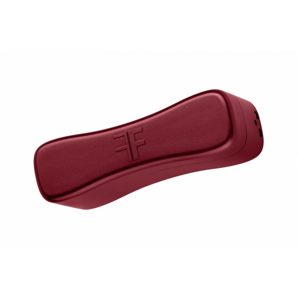 Red charging case with a 'femmefun' brand logo on a white background