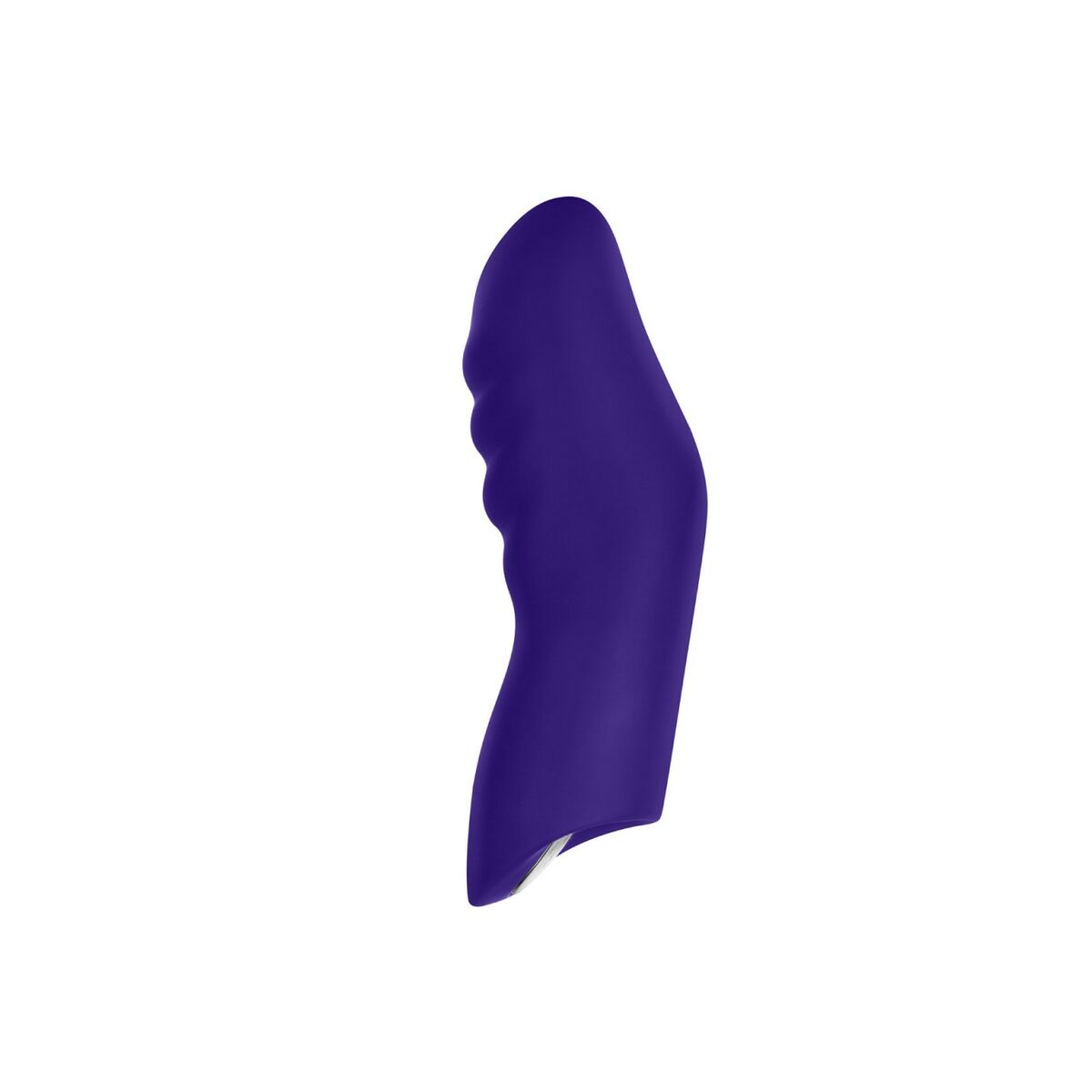 Purple finger cover erotic product on a white background