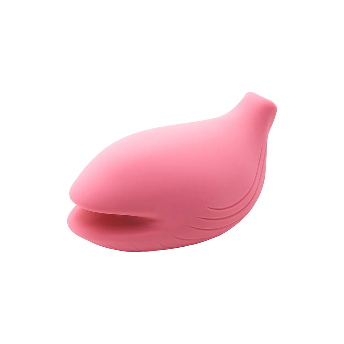 Pink silicone iroha whale shaped waterproof vibrator on a white background