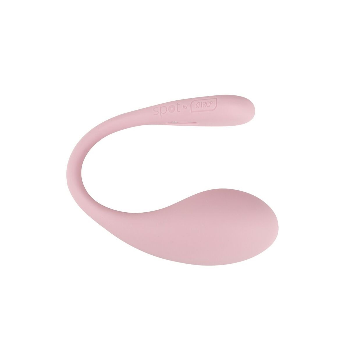 Pink silicone egg vibrator with 'kiiro' branding on a white background