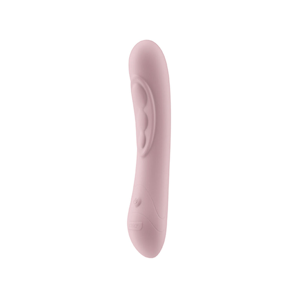 Pink erotic wellness product on a white background