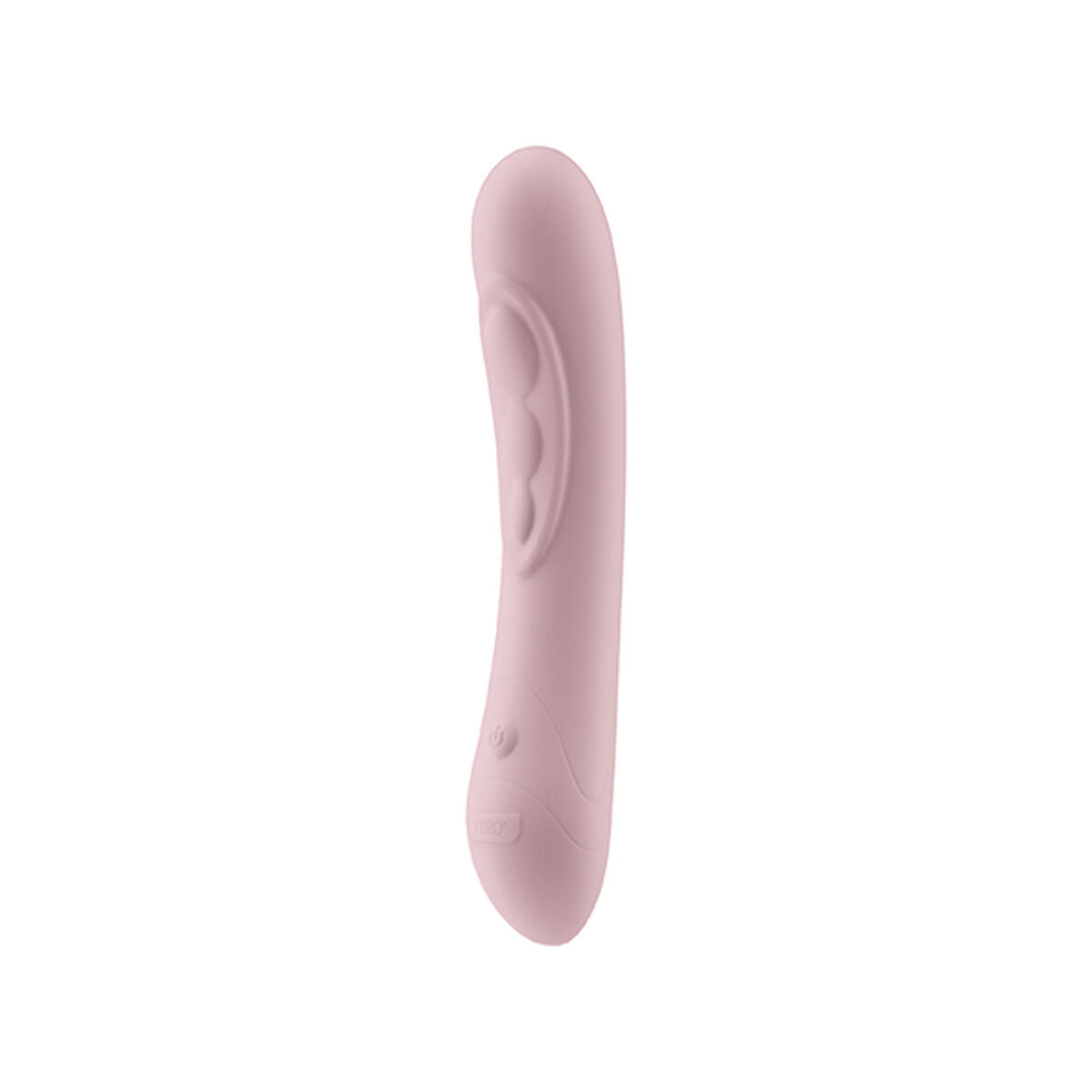 Pink erotic wellness product on a white background