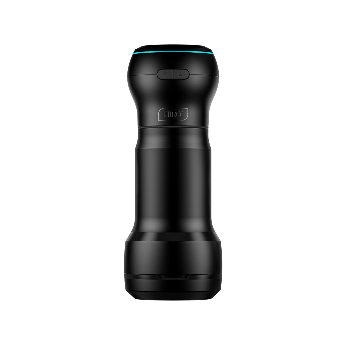 black realistic Masturbator Kiiroo over a white background