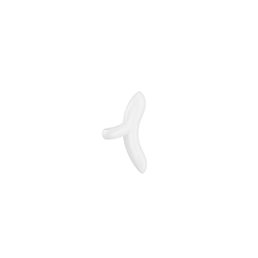 swhite atisfyer bold lover finger vibrator clitoral stimulator on a white background