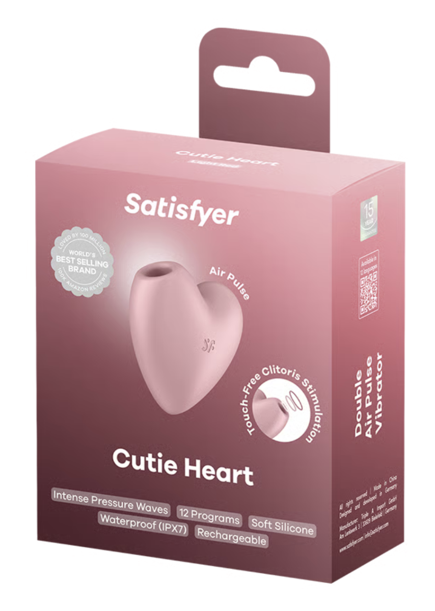 Satisfyer Cutie Heart packaging on a white background
