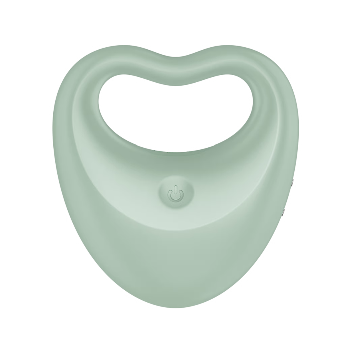 Satisfyer Perfect Pair 3 green finger vibrator and cock ring on a white background