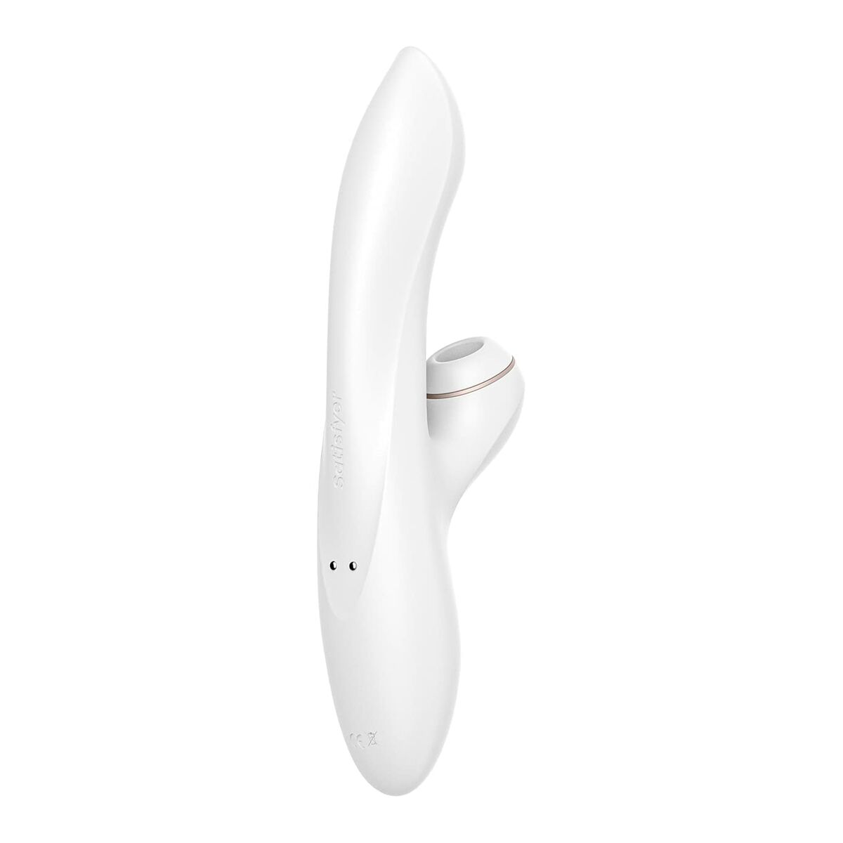 White electronic dildo on a white background