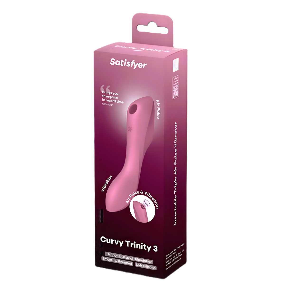 Satisfyer Curvy Trinity: 3in1 Clitoris & G-Spot Lover