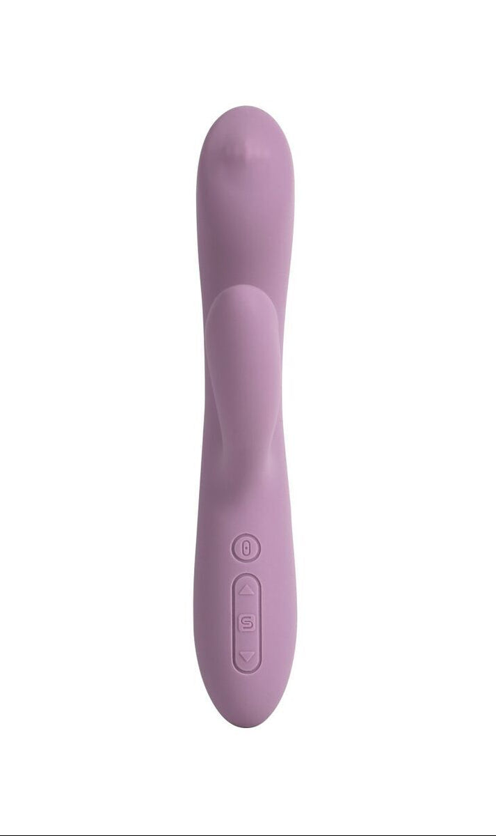 Purple pleasure device on a white background