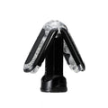 Black and clear masturbator sleeve for men on a white background