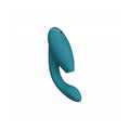 Teal electronic erotic device on a white background