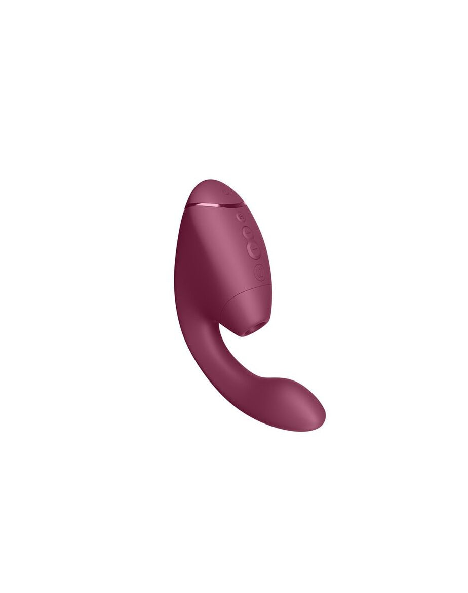 Purple erotic device on a white background